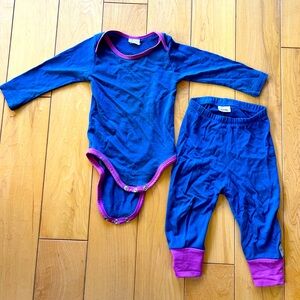 Wee woolies baby base layer set 6-12 months